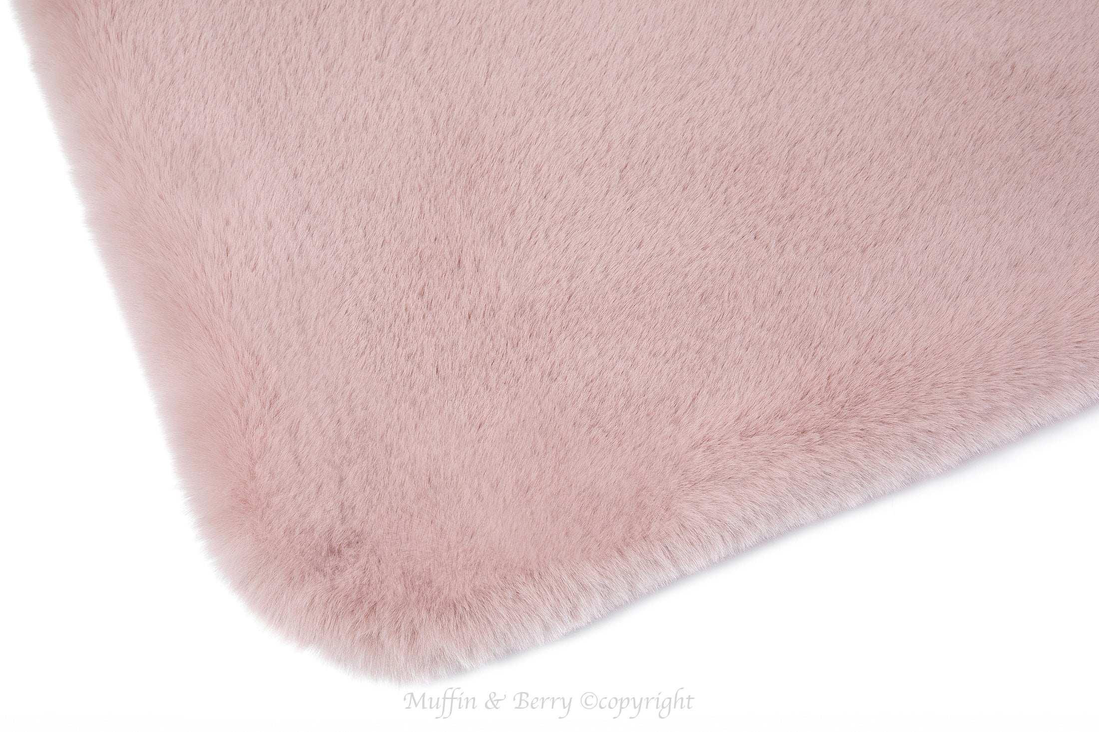 Faux bunny fur blanket ARIA