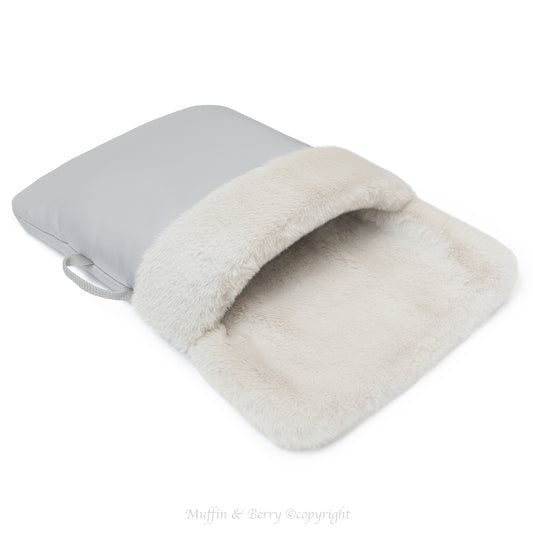 Faux-fur pocket LUCA