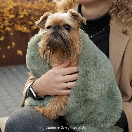 Faux bunny fur blanket ZOEY