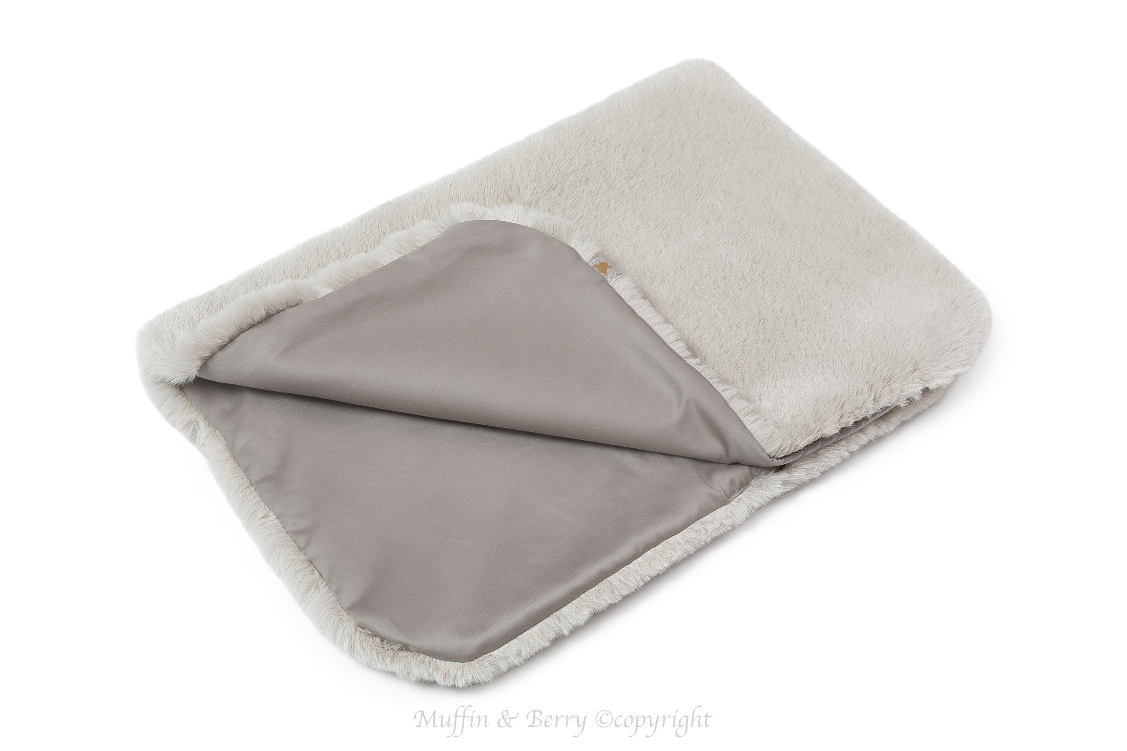 Faux bunny fur blanket CORA