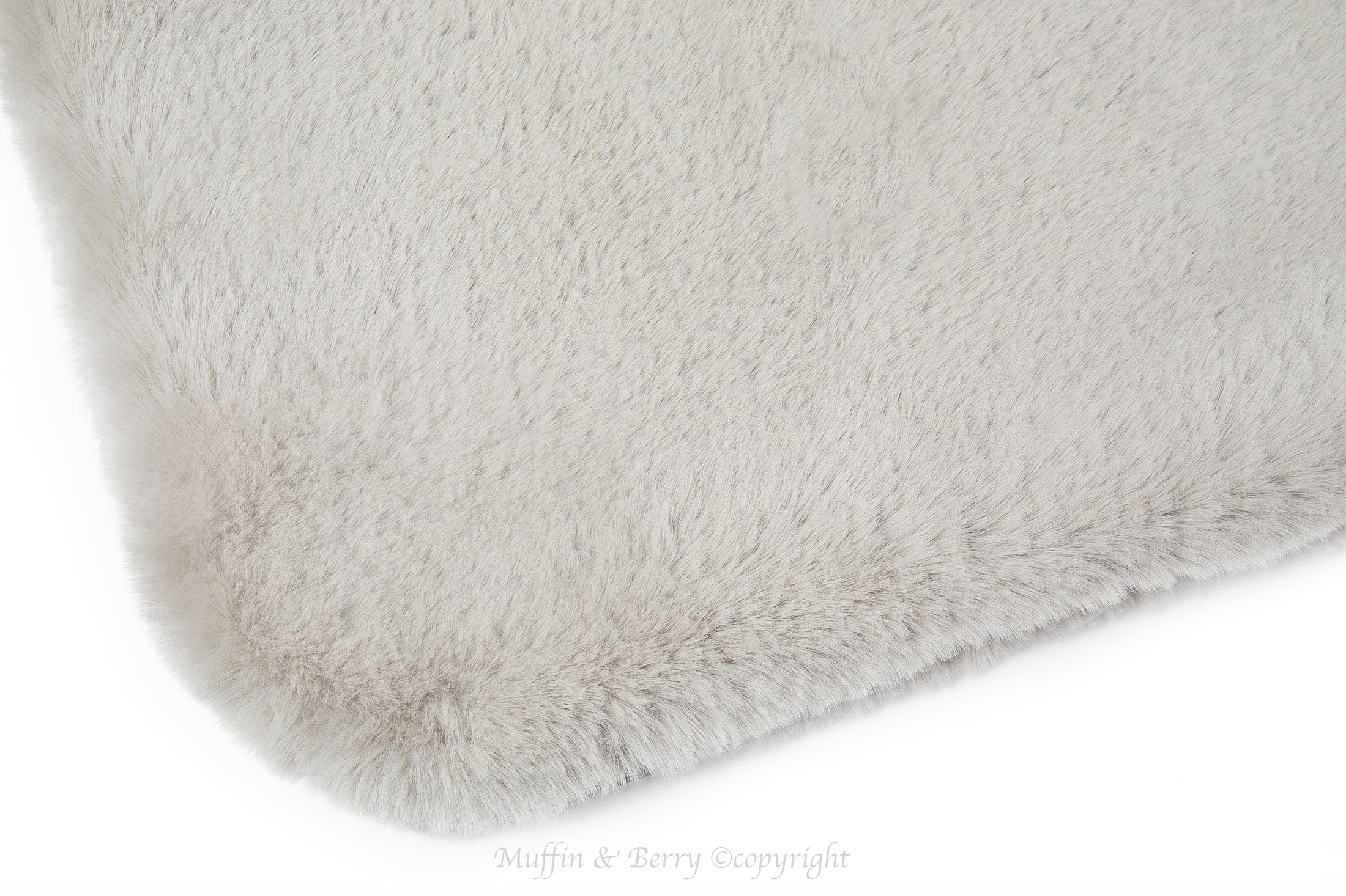 Faux bunny fur blanket CORA