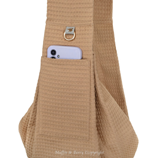 HANDS-FREE COTTON DOG SLING BAG – ZENA
