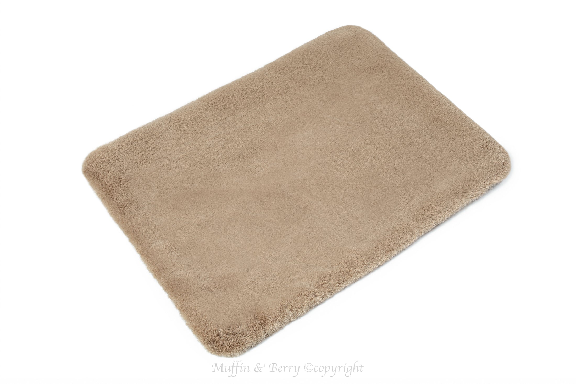 Faux bunny fur blanket ANNA