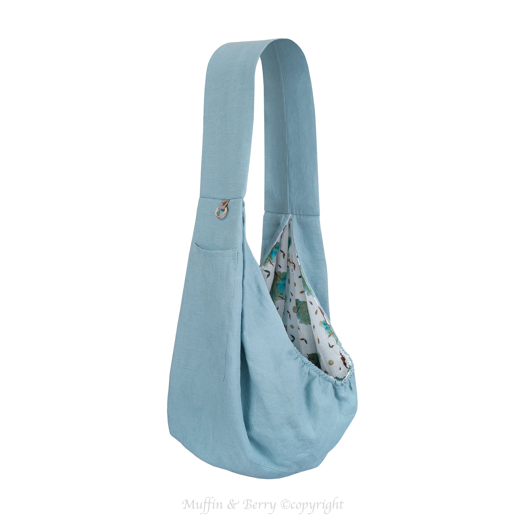 NEW Linen Sling Bag for Pets - JOSIE Lightweight Summer Carrier