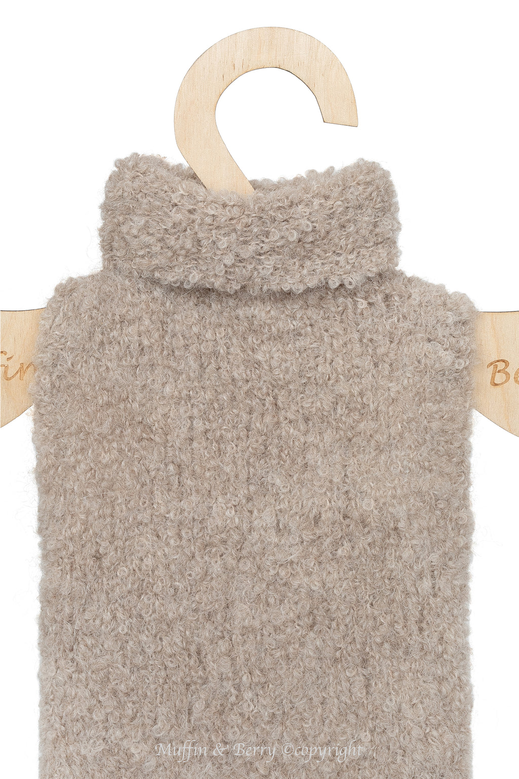Alpaca Wool Bouclé Pet Sweater - LUNA