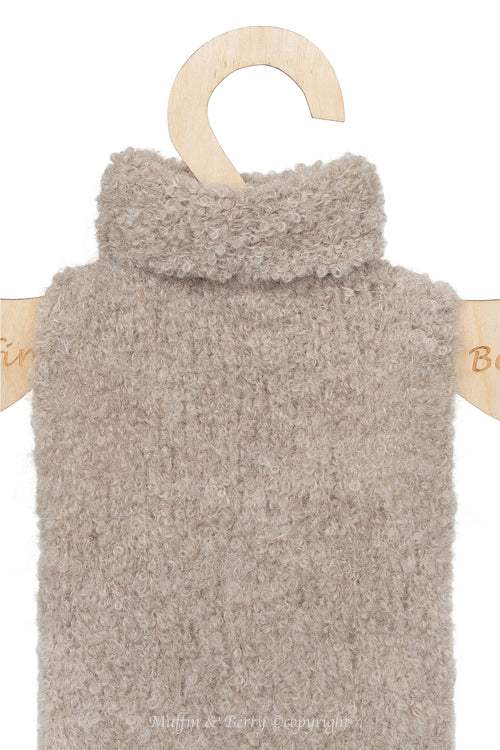 Alpaca Wool Bouclé Pet Sweater - LUNA