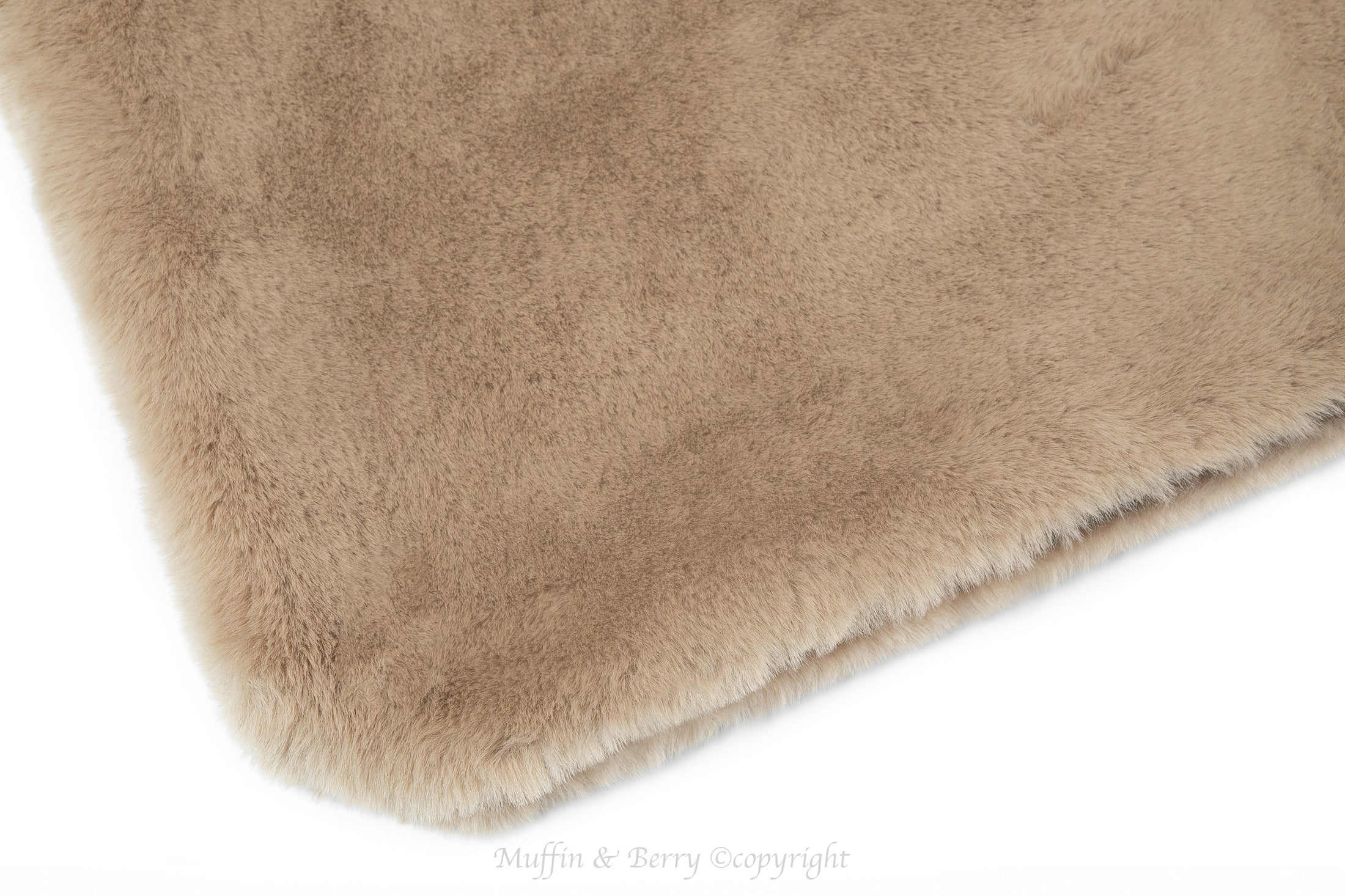 Faux bunny fur blanket ANNA