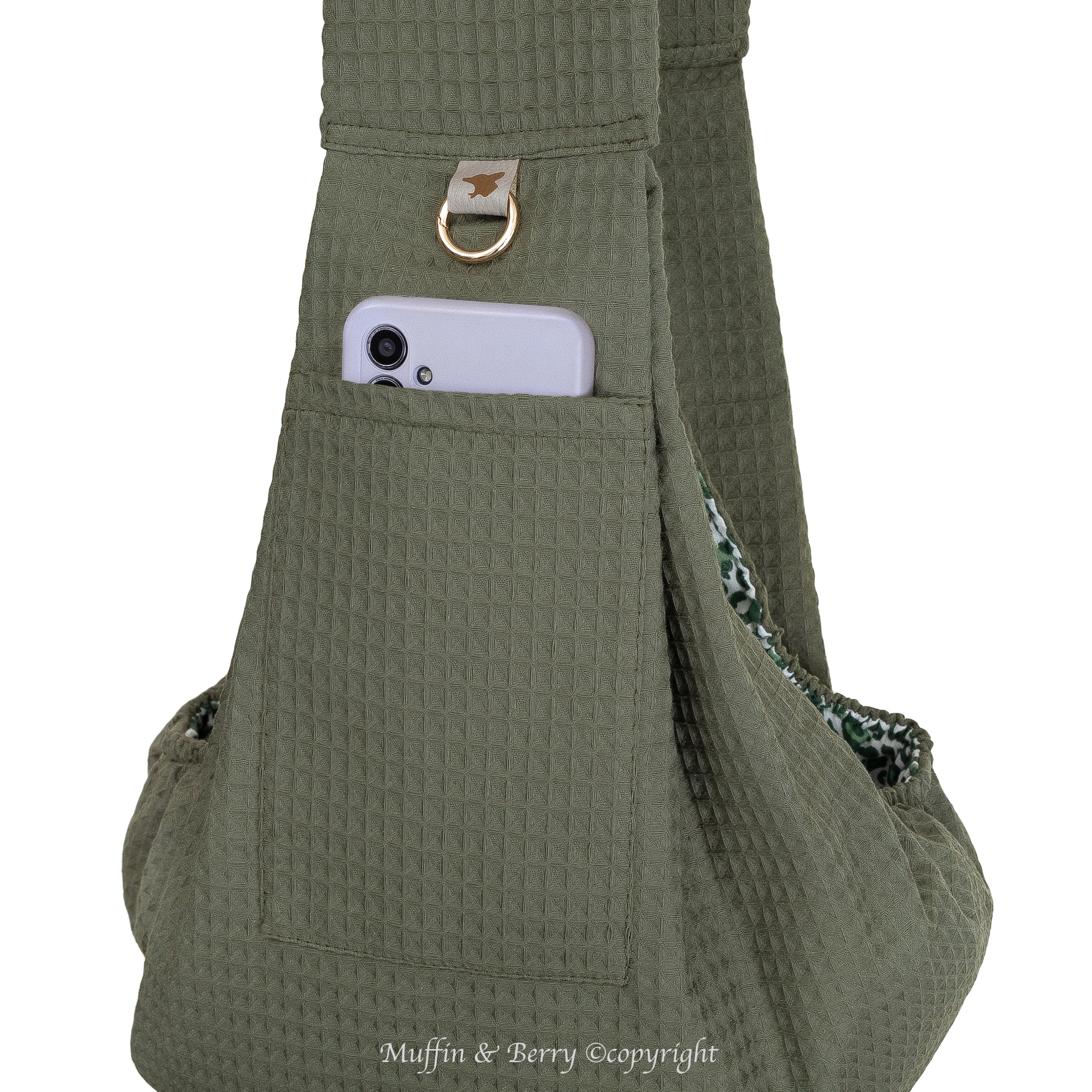 HANDS-FREE COTTON DOG SLING BAG – REYA