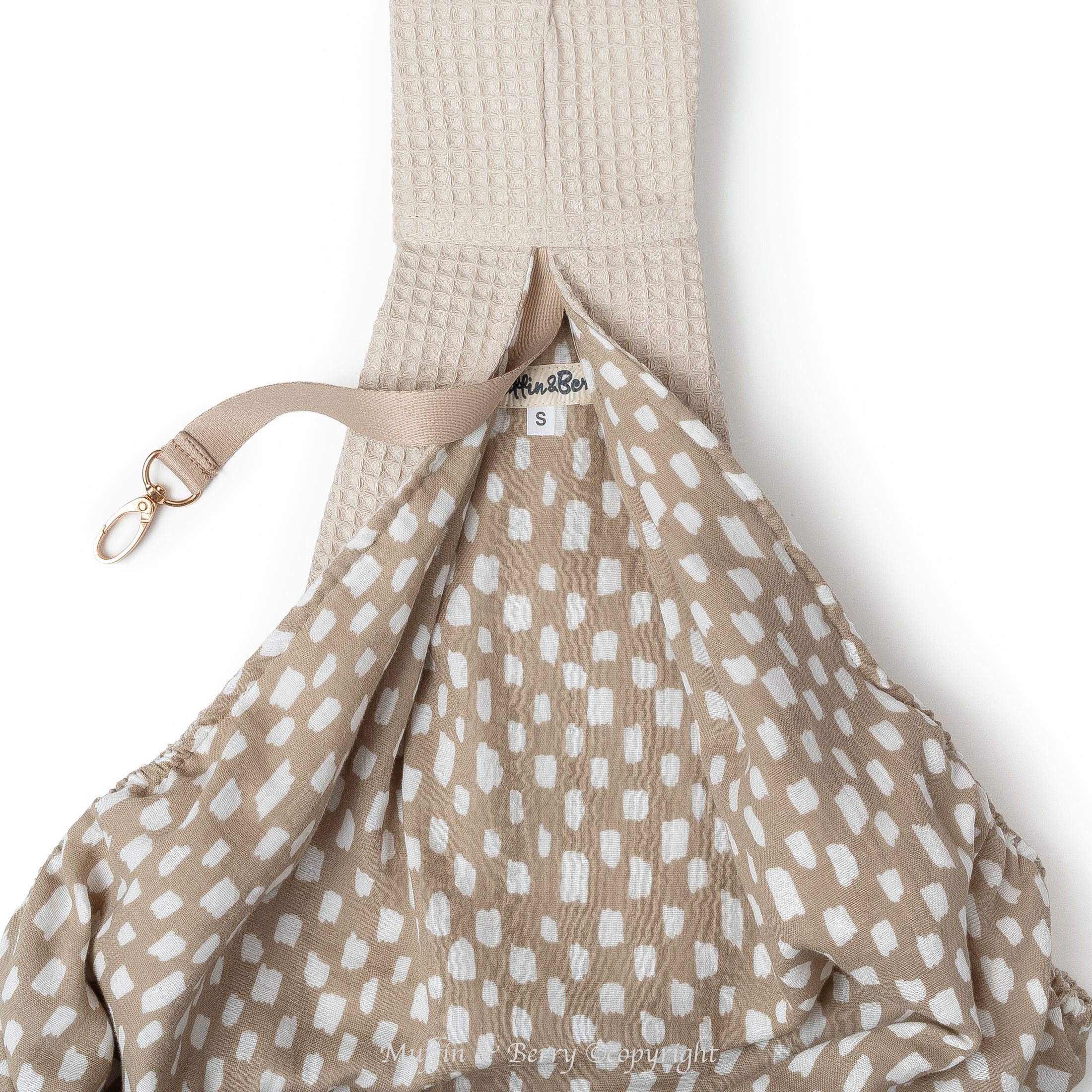 HANDS-FREE COTTON DOG SLING BAG – IRIS