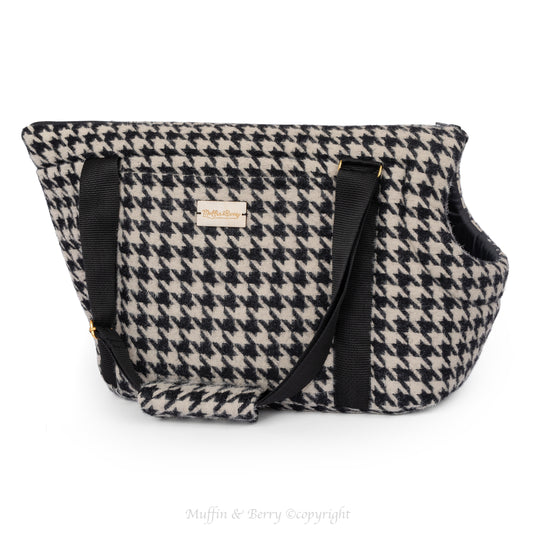 PET CARRIER HOUNDSTOOTH TWEED - COLLEEN