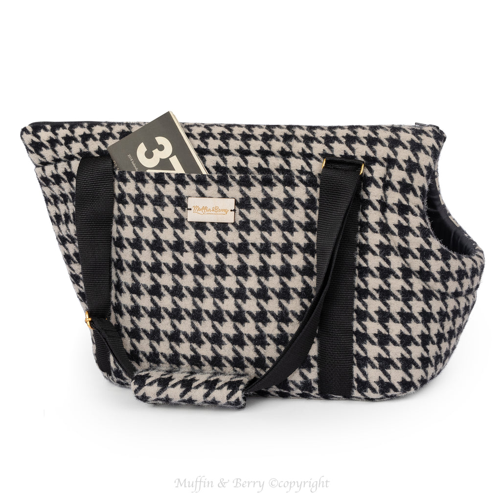 PET CARRIER HOUNDSTOOTH TWEED - COLLEEN