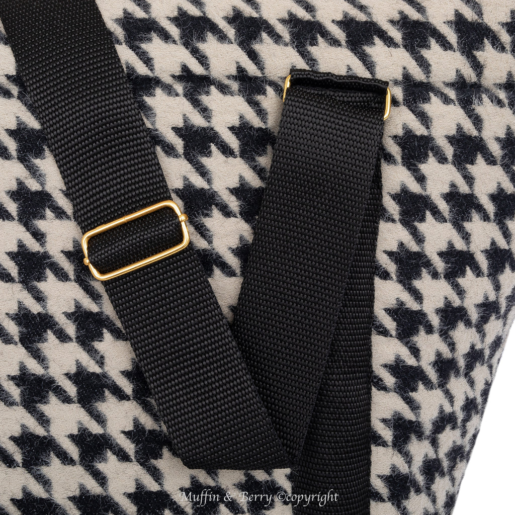 PET CARRIER HOUNDSTOOTH TWEED - COLLEEN