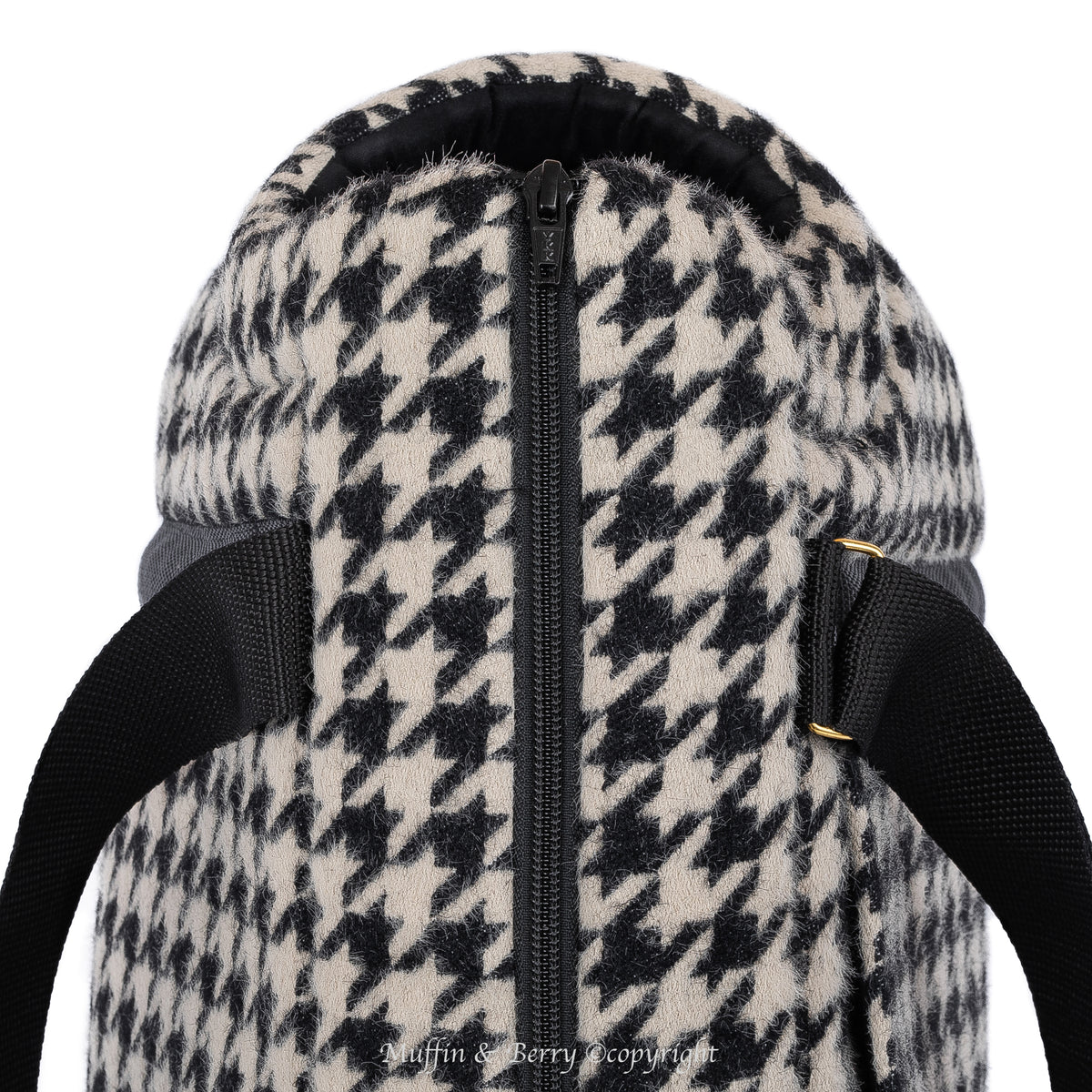 PET CARRIER HOUNDSTOOTH TWEED - COLLEEN