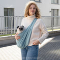 Load image into Gallery viewer, NEW Linen Sling Bag for Pets - JOSIE Lightweight Summer Carrier
