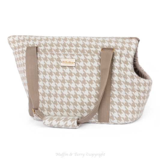 PET CARRIER HOUNDSTOOTH TWEED - AURELIA