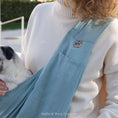 Load image into Gallery viewer, NEW Linen Sling Bag for Pets - JOSIE Lightweight Summer Carrier
