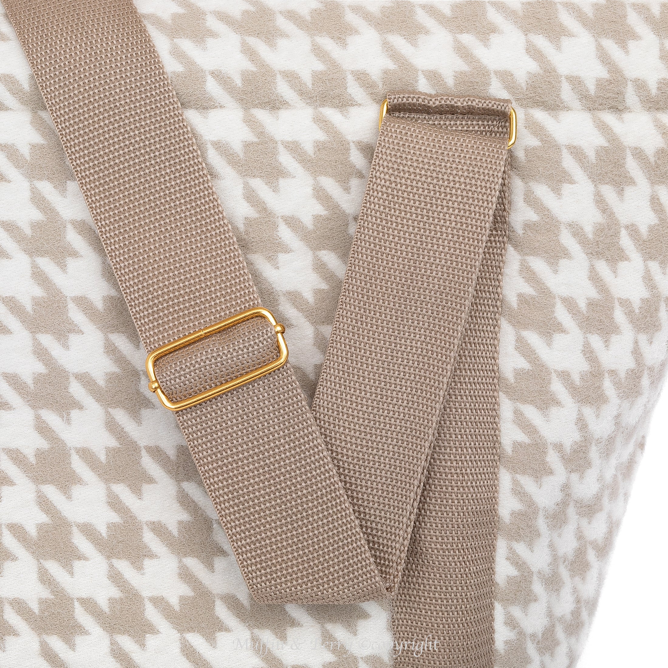 PET CARRIER HOUNDSTOOTH TWEED - AURELIA