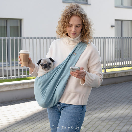 NEW Linen Sling Bag for Pets - JOSIE Lightweight Summer Carrier