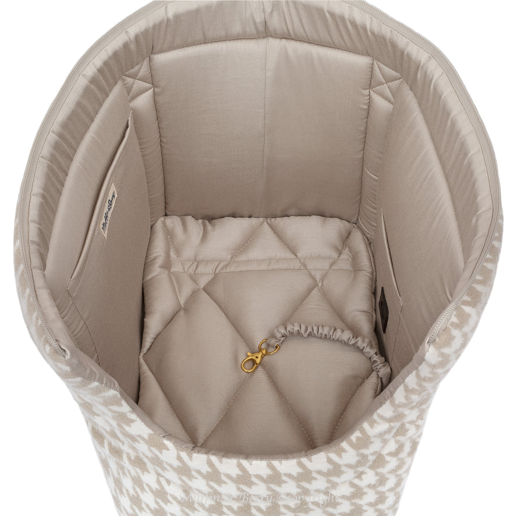 PET CARRIER HOUNDSTOOTH TWEED - AURELIA