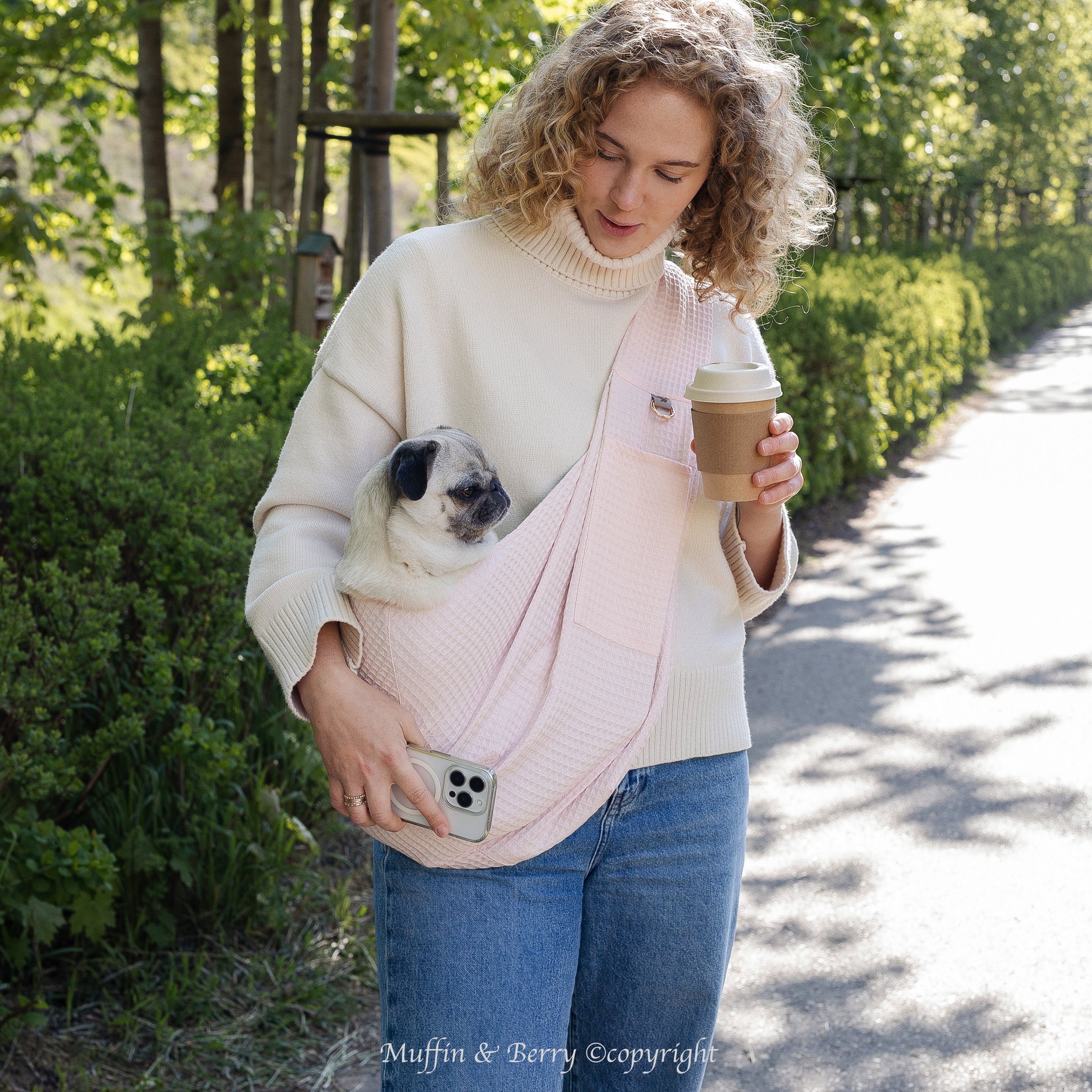 Cotton Pet Sling Carrier – MAYA