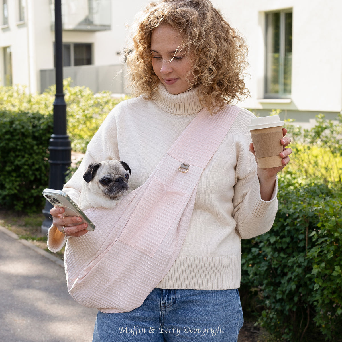 Cotton Pet Sling Carrier – MAYA