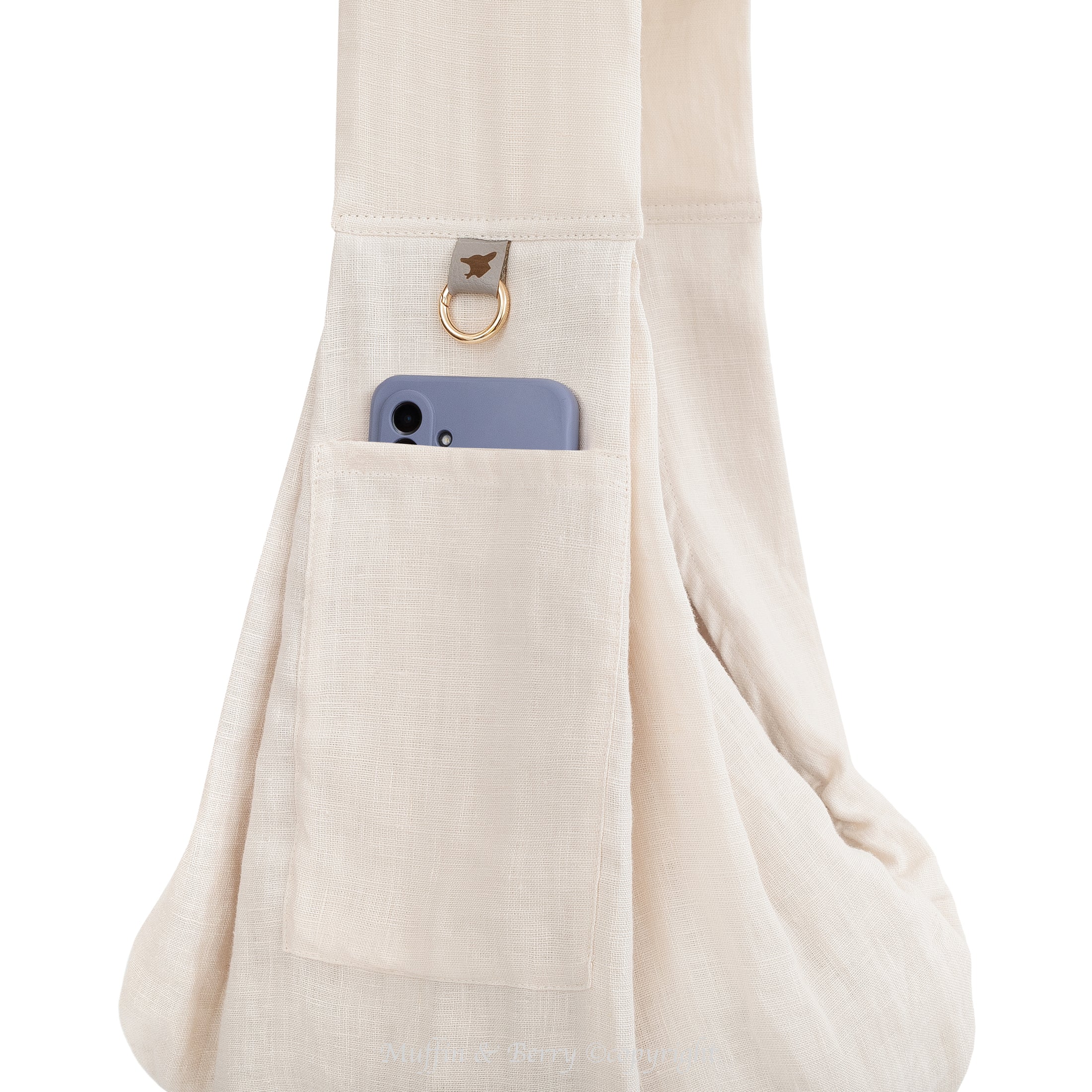LIGHTWEIGHT LINEN DOG SLING CARRIER - UMA