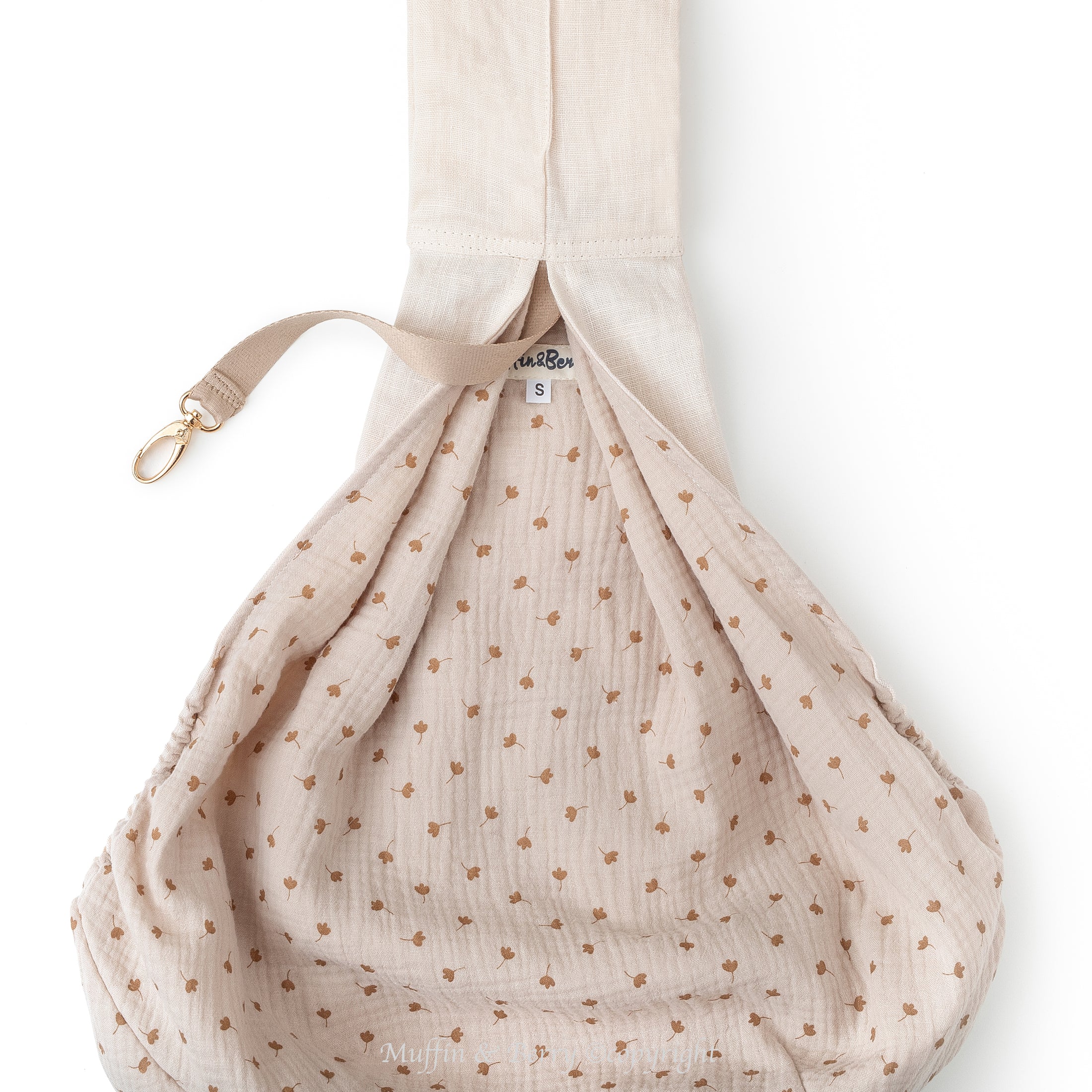 LIGHTWEIGHT LINEN DOG SLING CARRIER - UMA